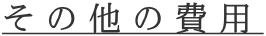 その他の費用